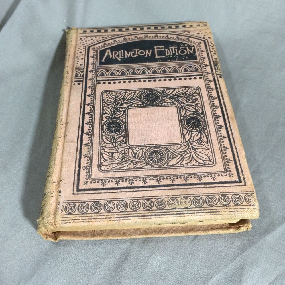 Antique 1890 Early Poems James Russell Lowell Arlington Edition Hurst & Co